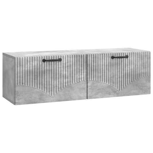 Wall-Mounted TV Cabinet Concrete Grey 98 x 31 x 30 cm