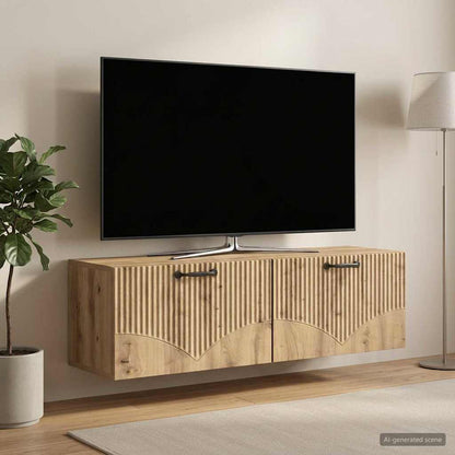 Wall-Mounted TV Cabinet 98 x 31 x 30 cm Artisan Oak