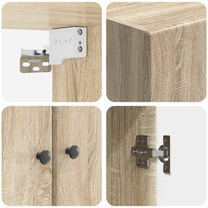 Wall-Mounted Cabinet 66 x 34.5 x 90 cm Engineered Wood