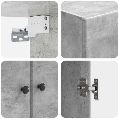Wall-Mounted Cabinet 66 x 34.5 x 90 cm Engineered Wood