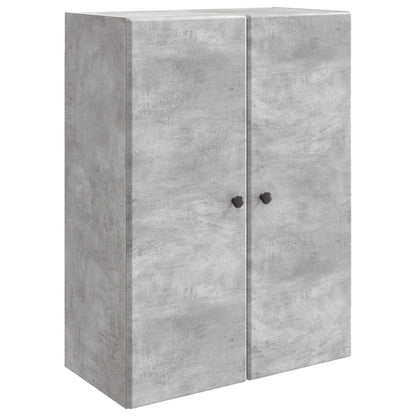 Wall-Mounted Cabinet Concrete Grey 66 x 34.5 x 90 cm