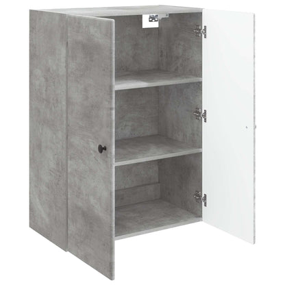 Wall-Mounted Cabinet Concrete Grey 66 x 34.5 x 90 cm