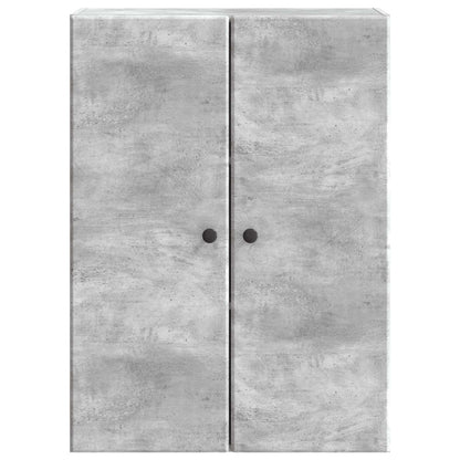 Wall-Mounted Cabinet Concrete Grey 66 x 34.5 x 90 cm