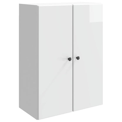 Wall-Mounted Cabinet High Gloss White 66 x 34.5 x 90 cm