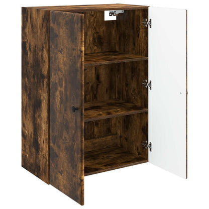 Wall-Mounted Cabinet Smoked Oak 66 x 34.5 x 90 cm
