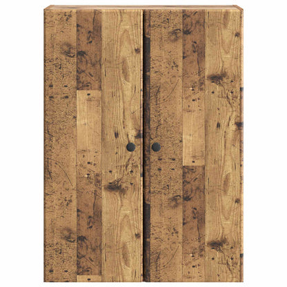 Wall-Mounted Cabinet Old Wood 66 x 34.5 x 90 cm Engineered Wood