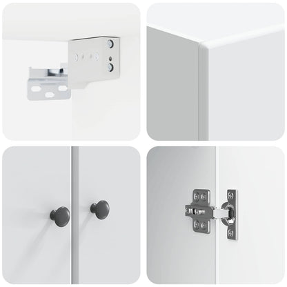 Wall-Mounted Cabinet White 59 x 31 x 60 cm Engineered Wood