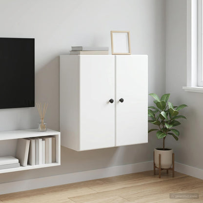 Wall-Mounted Cabinet White 59 x 31 x 60 cm Engineered Wood