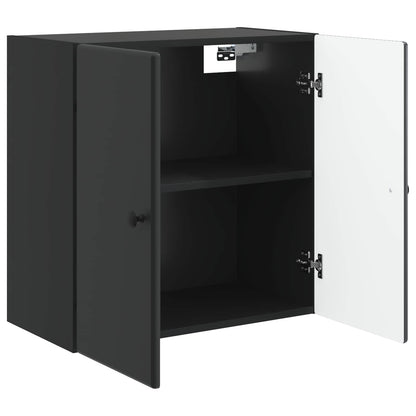 Wall-Mounted Cabinet Black 59 x 31 x 60 cm Engineered Wood