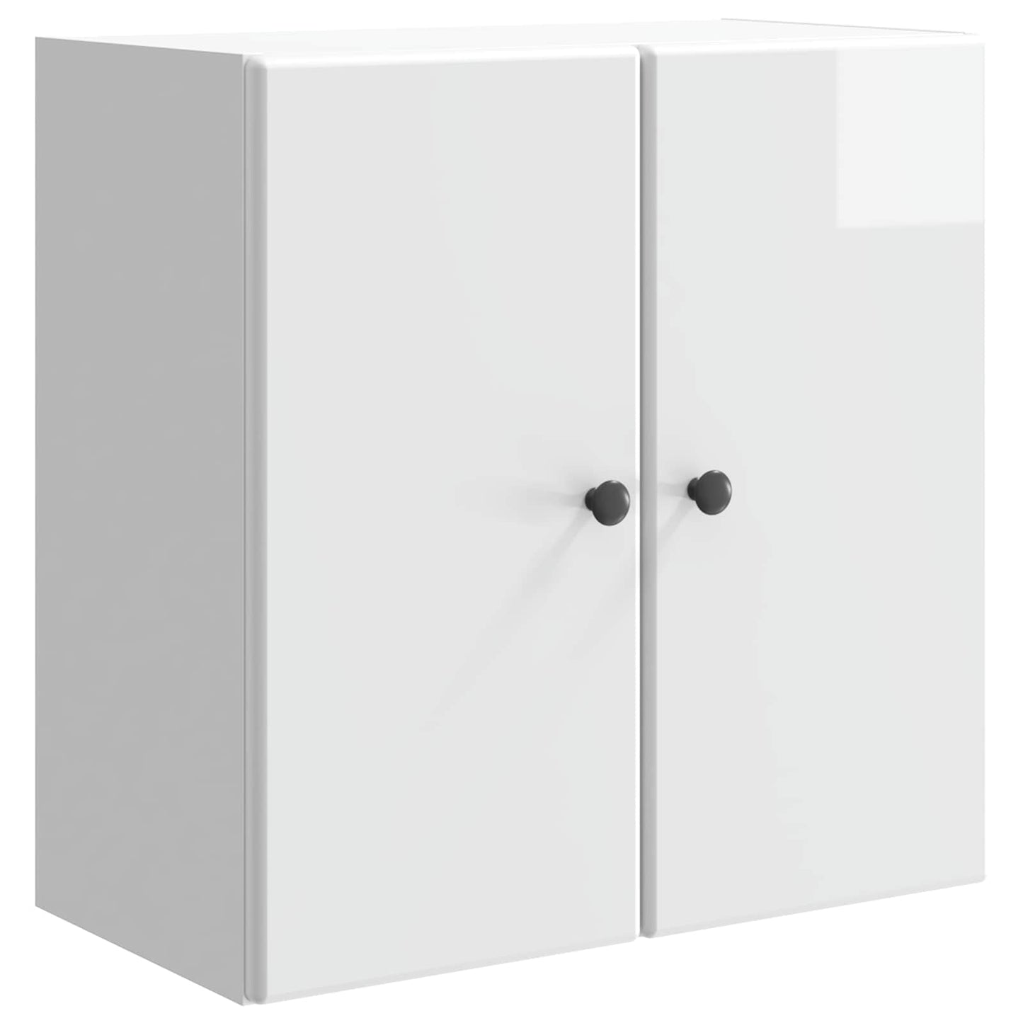 Wall-Mounted Cabinet High Gloss White 59 x 31 x 60 cm