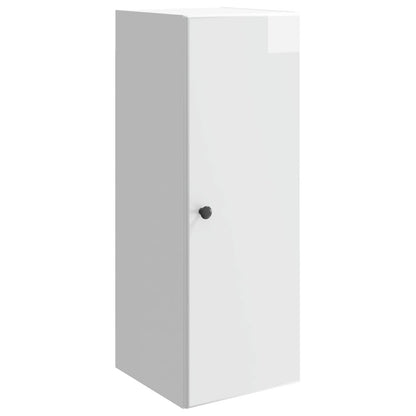 Wall-Mounted Cabinet High Gloss White 33 x 34.5 x 90 cm