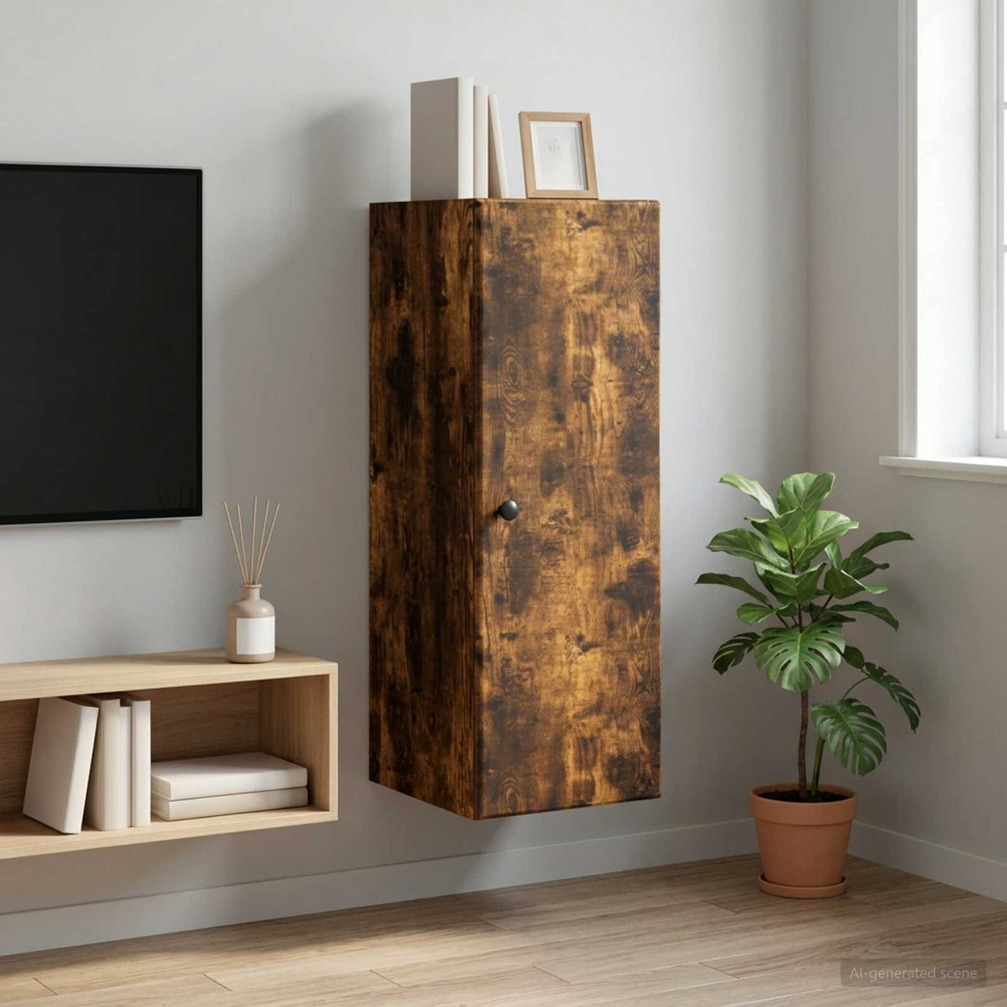 Wall-Mounted Cabinet 33 x 34.5 x 90 cm Engineered Wood