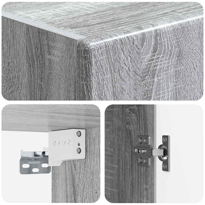 Wall-Mounted Cabinet 33 x 34.5 x 90 cm Engineered Wood