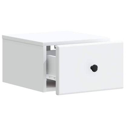 Wall-Mounted Bedside Cabinet White 34.5 x 33 x 20 cm