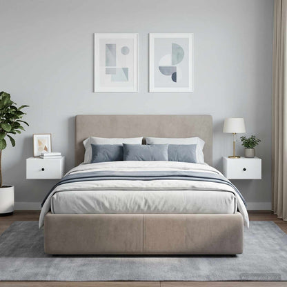 Wall-Mounted Bedside Cabinet 2 pcs White 34.5 x 33 x 20 cm