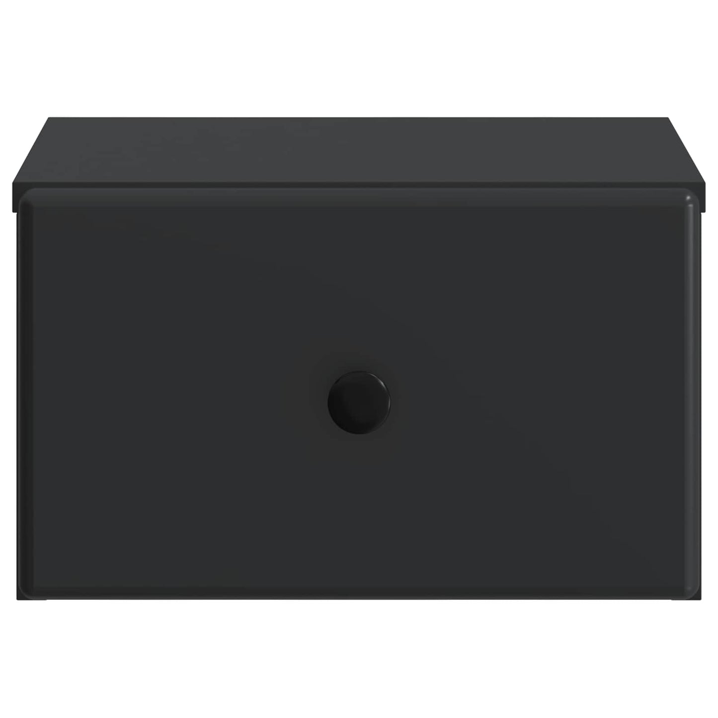 Wall-Mounted Bedside Cabinet 2 pcs Black 34.5 x 33 x 20 cm