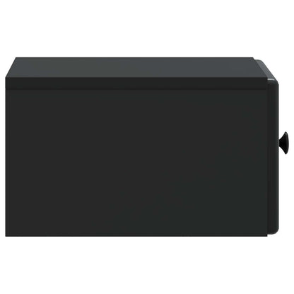 Wall-Mounted Bedside Cabinet 2 pcs Black 34.5 x 33 x 20 cm