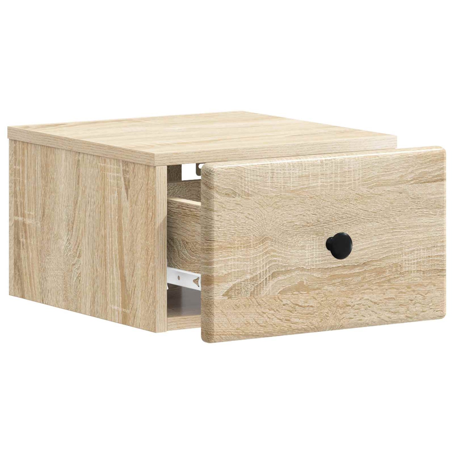 Wall-Mounted Bedside Cabinet Sonoma Oak 34.5 x 33 x 20 cm