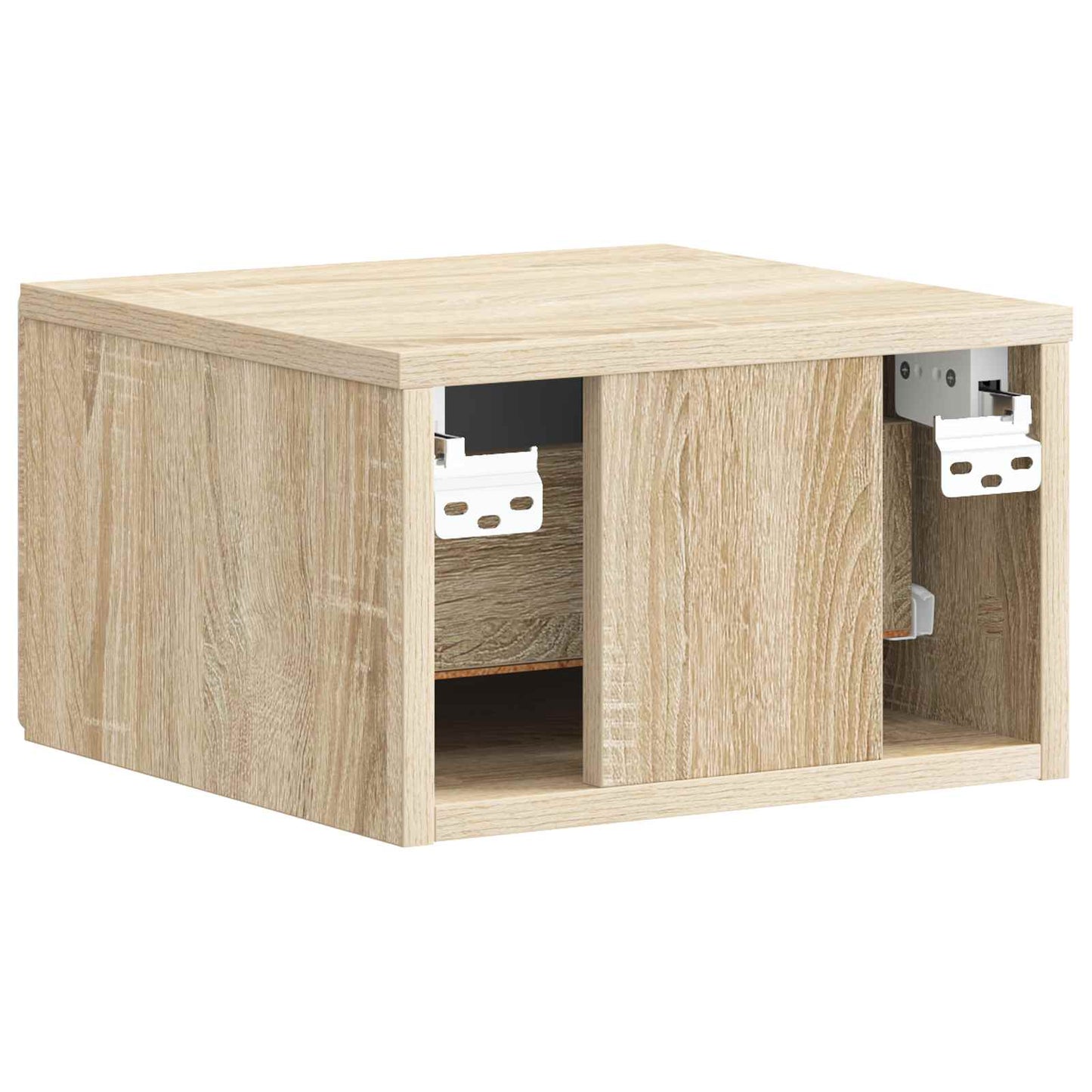 Wall-Mounted Bedside Cabinet Sonoma Oak 34.5 x 33 x 20 cm