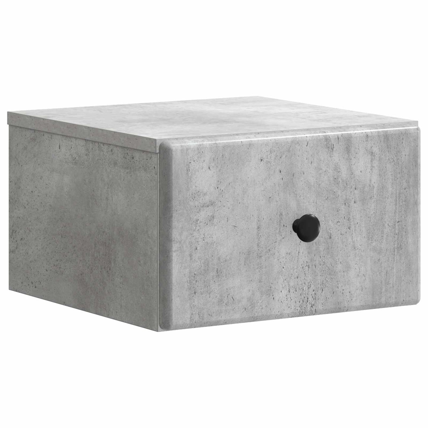 Wall-Mounted Bedside Cabinet Concrete Grey 34.5 x 33 x 20 cm