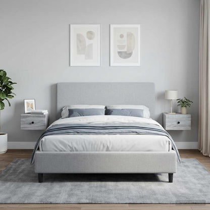 Wall-Mounted Bedside Cabinet 2 pcs Grey Sonoma