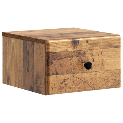 Wall-Mounted Bedside Cabinet 2 pcs Old Wood 34.5 x 33 x 20 cm