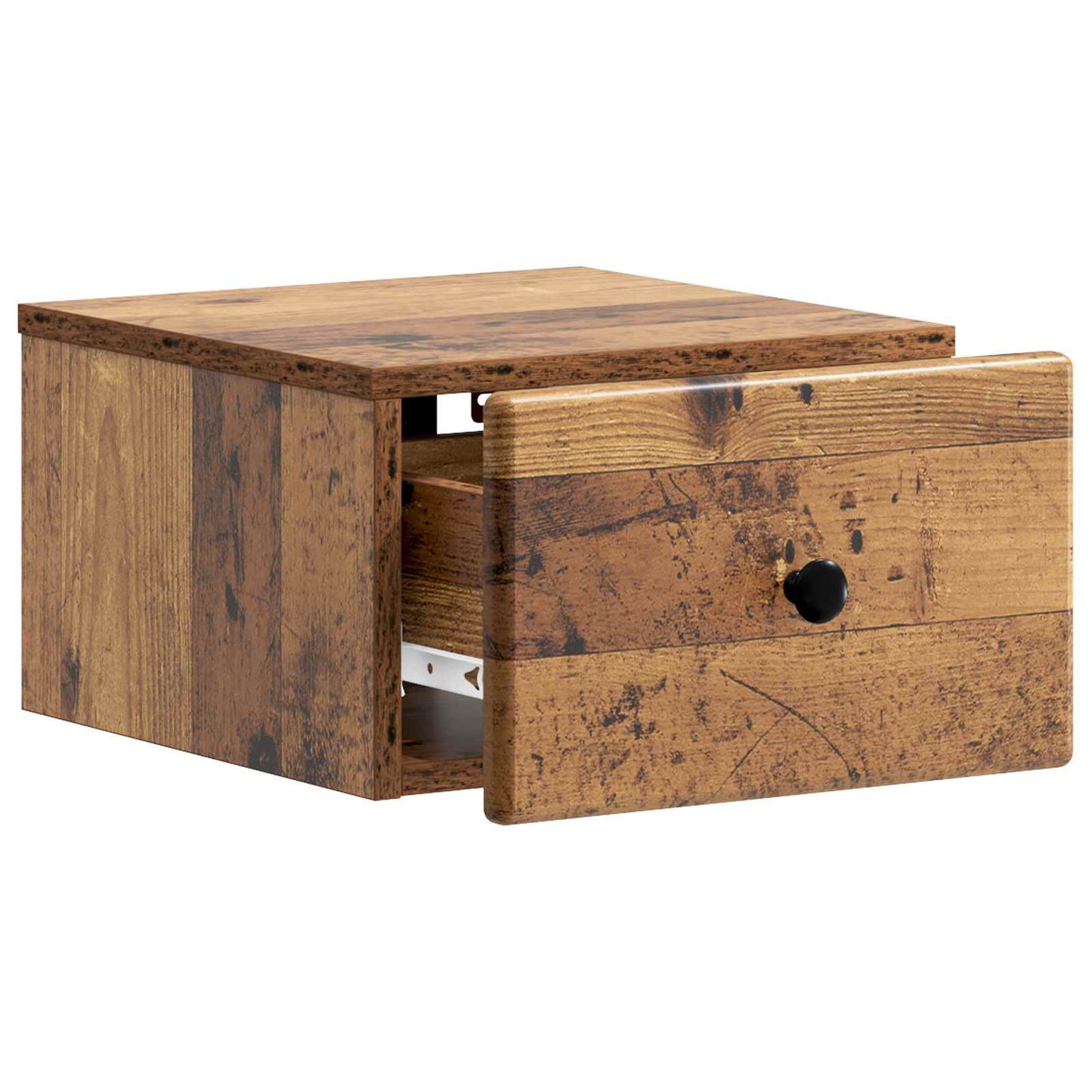 Wall-Mounted Bedside Cabinet 2 pcs Old Wood 34.5 x 33 x 20 cm