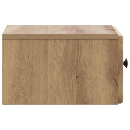 Wall-Mounted Bedside Cabinet Artisan Oak 34.5 x 33 x 20 cm