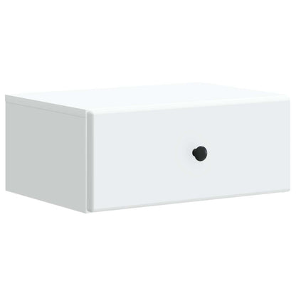 Wall-Mounted Bedside Cabinet White 49 x 34.5 x 20 cm