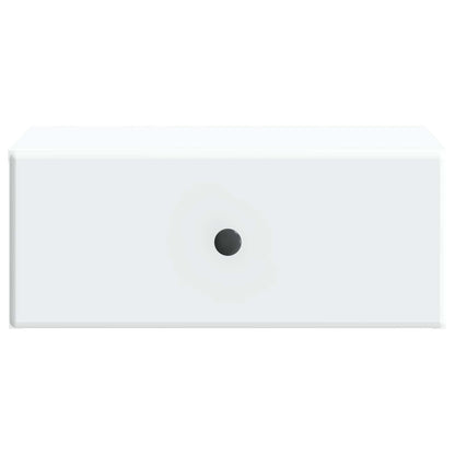 Wall-Mounted Bedside Cabinet White 49 x 34.5 x 20 cm