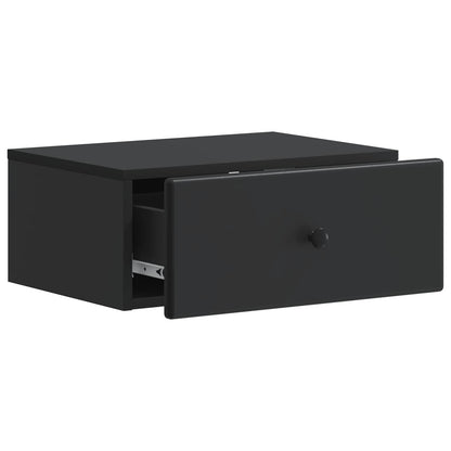Wall-Mounted Bedside Cabinet 2 pcs Black 49 x 34.5 x 20 cm