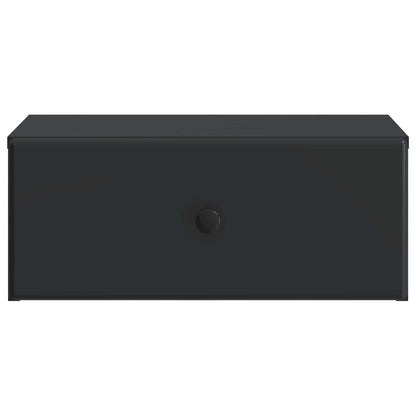 Wall-Mounted Bedside Cabinet 2 pcs Black 49 x 34.5 x 20 cm