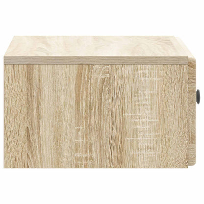 Wall-Mounted Bedside Cabinet 2 pcs Sonoma Oak 49 x 34.5 x 20 cm