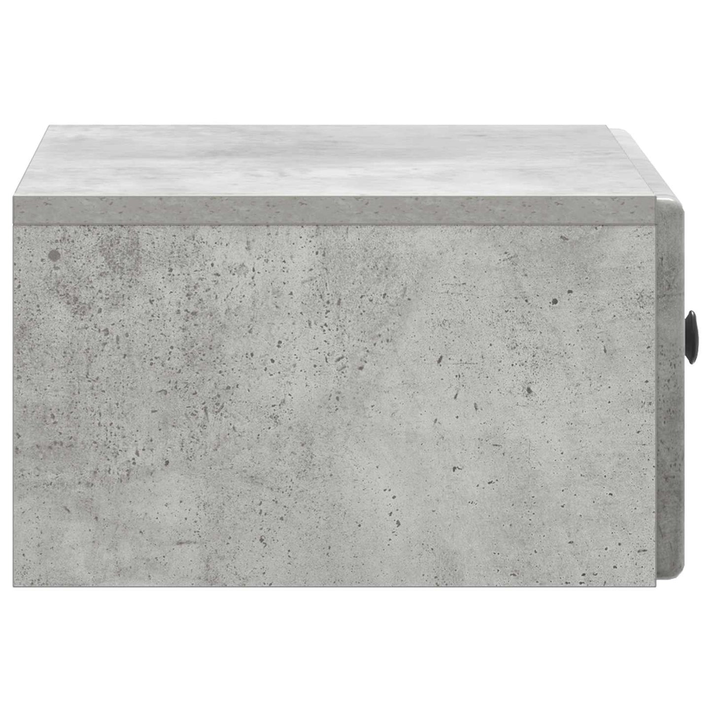Wall-Mounted Bedside Cabinet Concrete Grey 49 x 34.5 x 20 cm