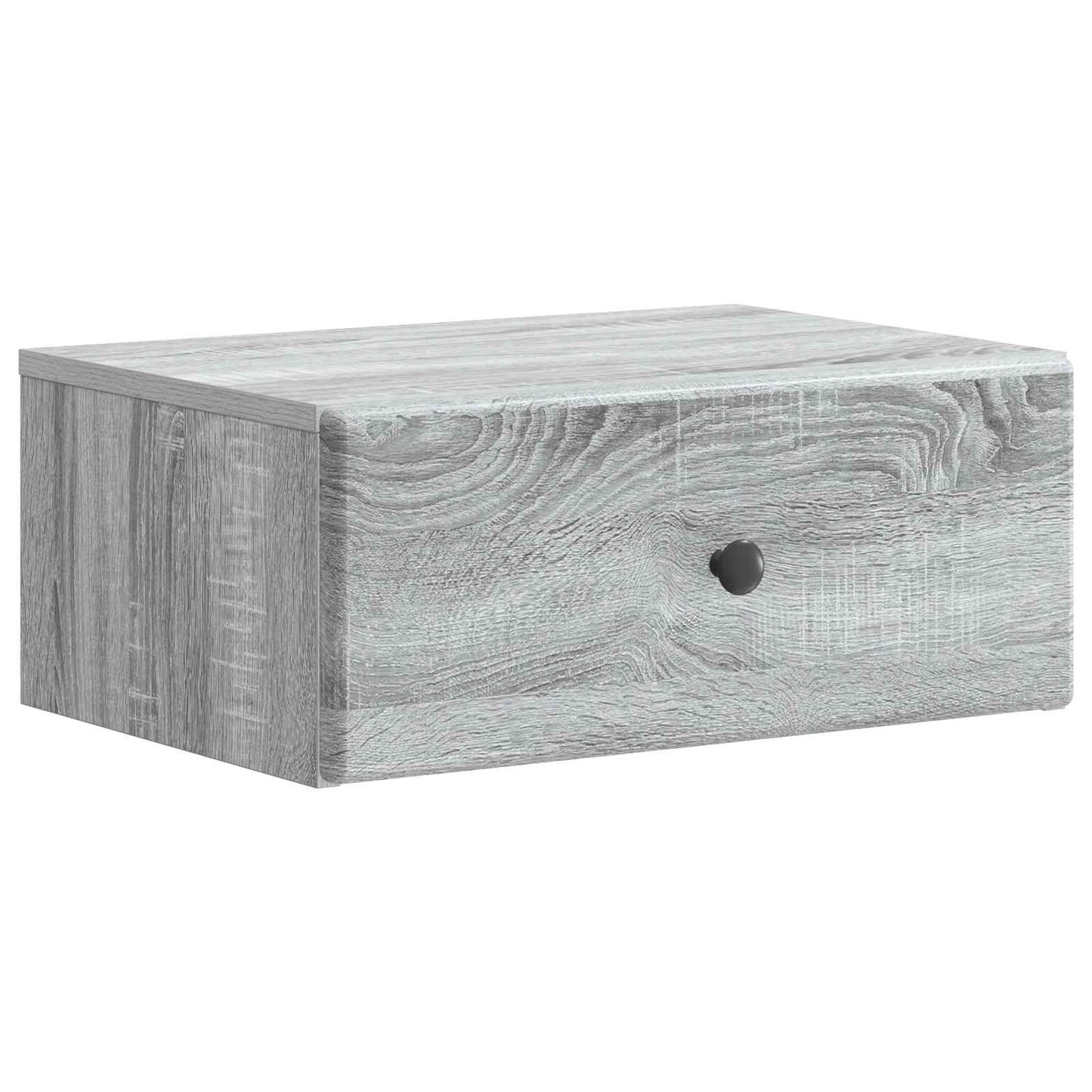 Wall-Mounted Bedside Cabinet Grey Sonoma 49 x 34.5 x 20 cm