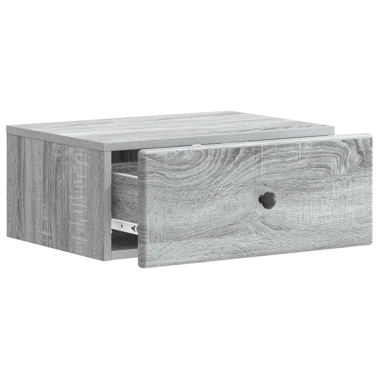 Wall-Mounted Bedside Cabinet Grey Sonoma 49 x 34.5 x 20 cm
