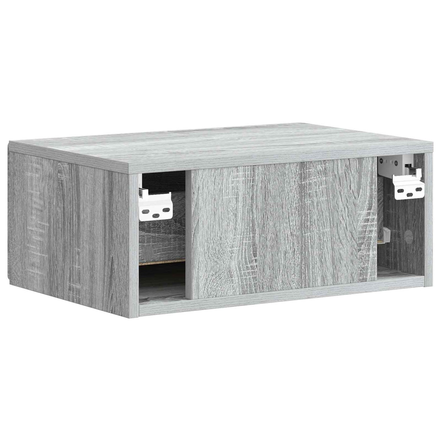 Wall-Mounted Bedside Cabinet Grey Sonoma 49 x 34.5 x 20 cm