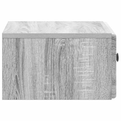 Wall-Mounted Bedside Cabinet Grey Sonoma 49 x 34.5 x 20 cm