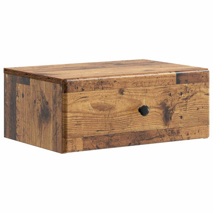 Wall-Mounted Bedside Cabinet 2 pcs Old Wood 49 x 34.5 x 20 cm