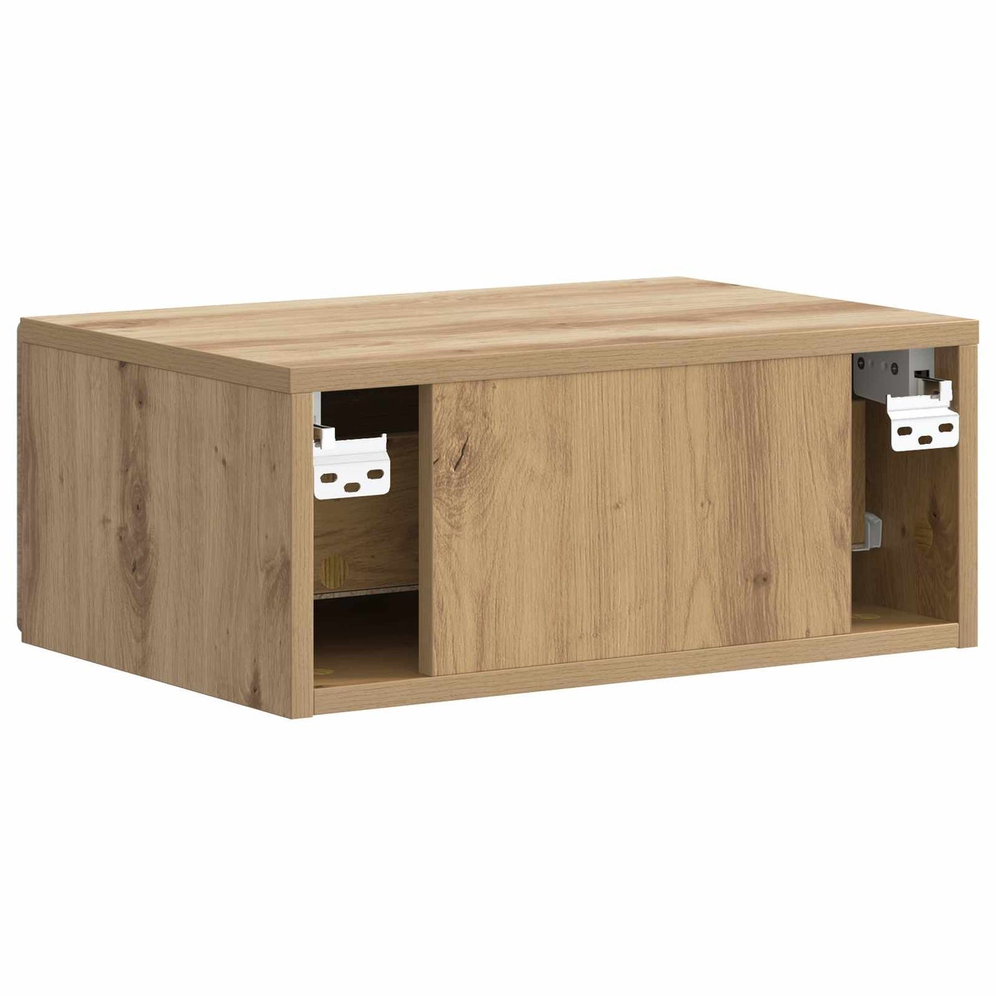 Wall-Mounted Bedside Cabinet 2 pcs Artisan Oak Engineered Wood