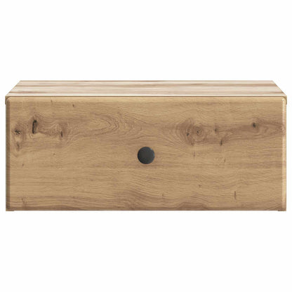 Wall-Mounted Bedside Cabinet 2 pcs Artisan Oak Engineered Wood