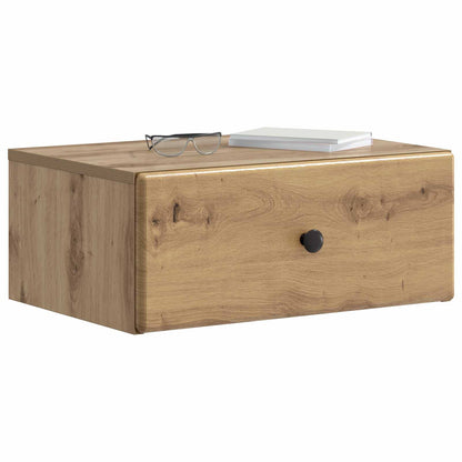 Wall-Mounted Bedside Cabinet 2 pcs Artisan Oak Engineered Wood