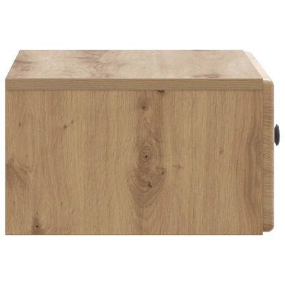 Wall-Mounted Bedside Cabinet 2 pcs Artisan Oak Engineered Wood
