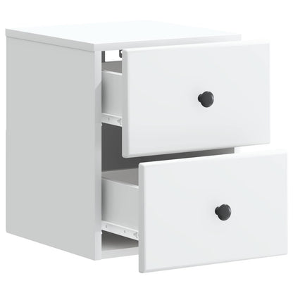 Wall-Mounted Bedside Cabinet White 34.5 x 33 x 40 cm