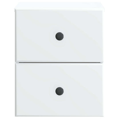 Wall-Mounted Bedside Cabinet White 34.5 x 33 x 40 cm