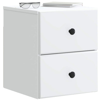 Wall-Mounted Bedside Cabinet White 34.5 x 33 x 40 cm