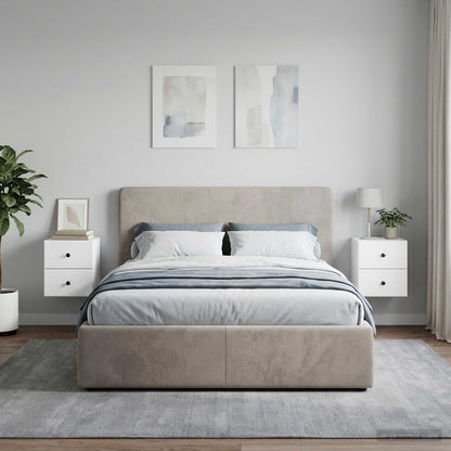 Wall-Mounted Bedside Cabinet 2 pcs White 34.5 x 33 x 40 cm