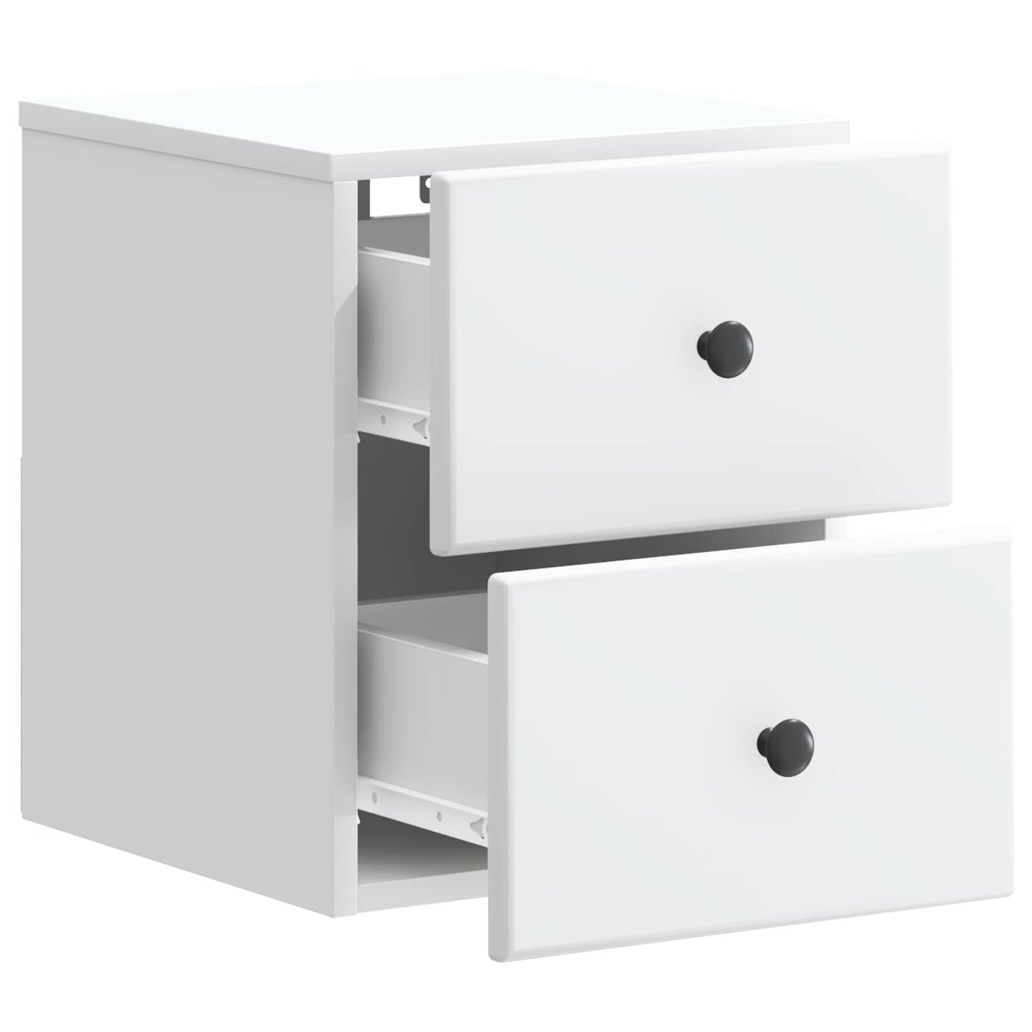 Wall-Mounted Bedside Cabinet 2 pcs White 34.5 x 33 x 40 cm