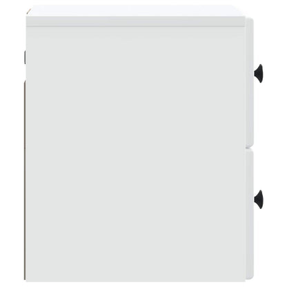 Wall-Mounted Bedside Cabinet 2 pcs White 34.5 x 33 x 40 cm