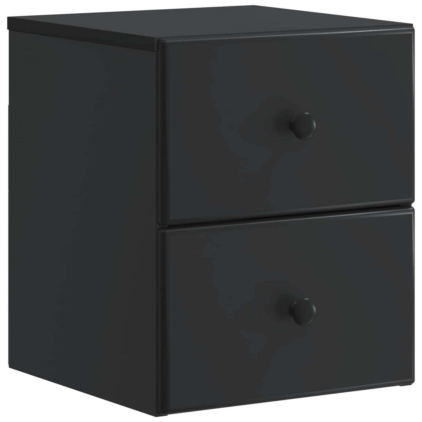 Wall-Mounted Bedside Cabinet 2 pcs Black 34.5 x 33 x 40 cm